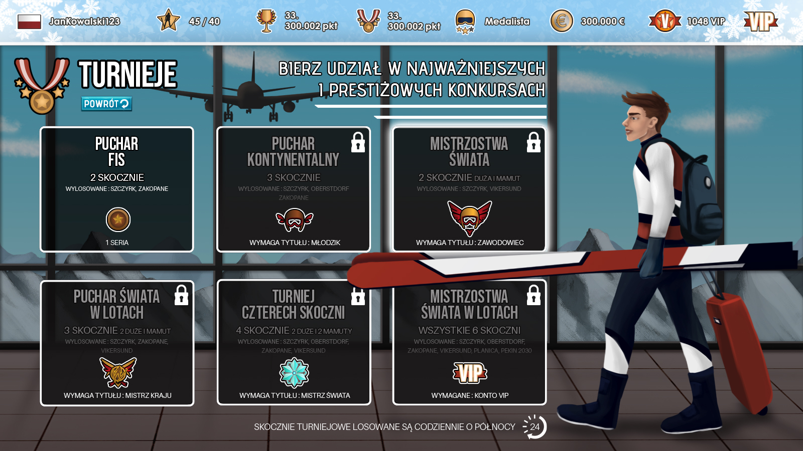 Ski Jumps - skoki narciarskie online Ski Jump Simulator - gra w skoki narciarskie online