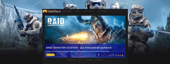 SiriusMag.pl – najnowszy miniserwis o grach od SuperNova Interactive