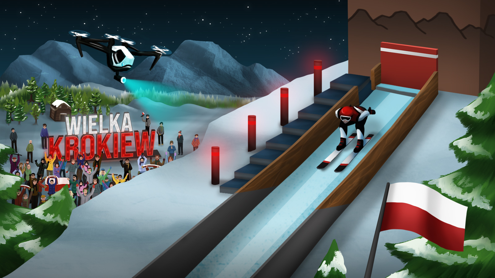 Ski Jump Simulator - gry skoki narciarskie