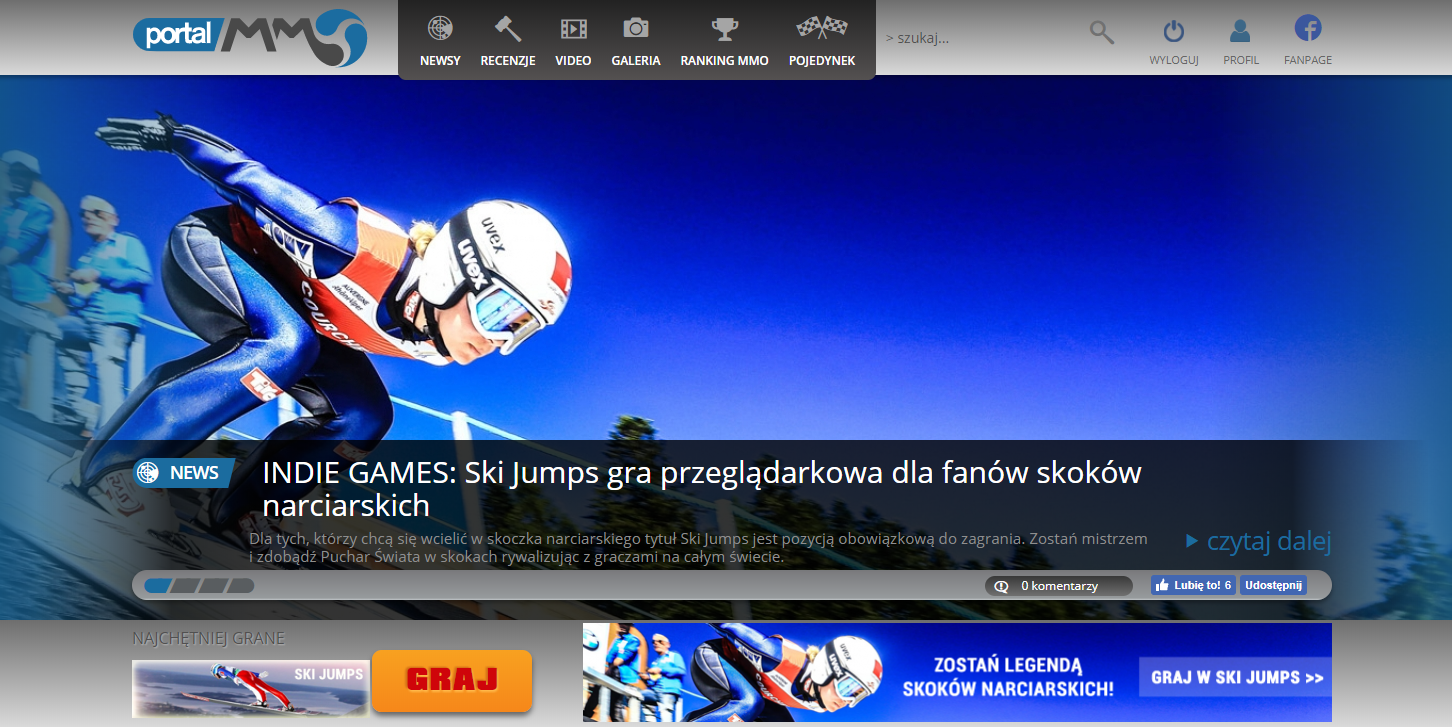 Ski Jumps na Portalu MMO